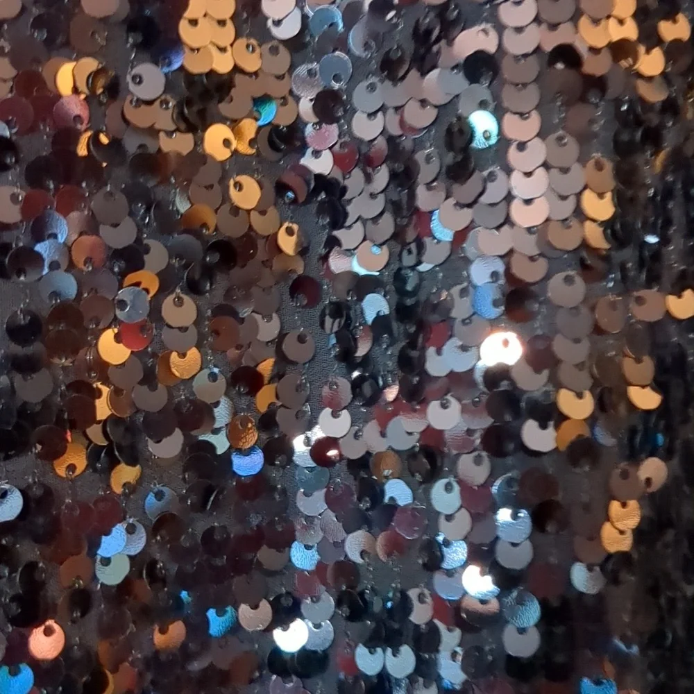 J. Crew Collection Sequined Shirt 14 Black - Picture 5 of 5